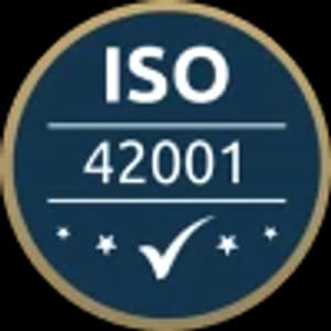 Badge des ISO/IEC-42001-Programms